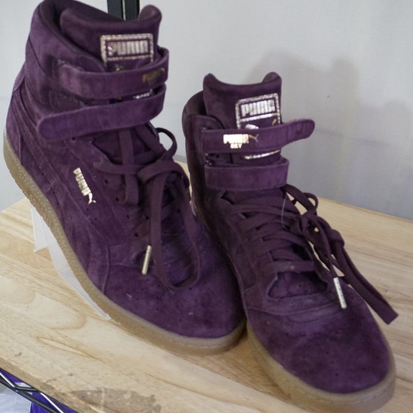 purple puma high tops